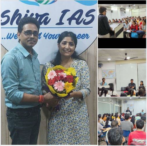 Session conducted at SHIVA IAS ACADEMY with Pankaj Bhatt (Rank 3 SDM) and Kritika Kulashri Asst.Director Industry/Manager (Micro, Small and Medium Enterprises Department).